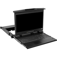 LCD Console Tray, Dual Slide, Ultra Short Depth, 17", 4K